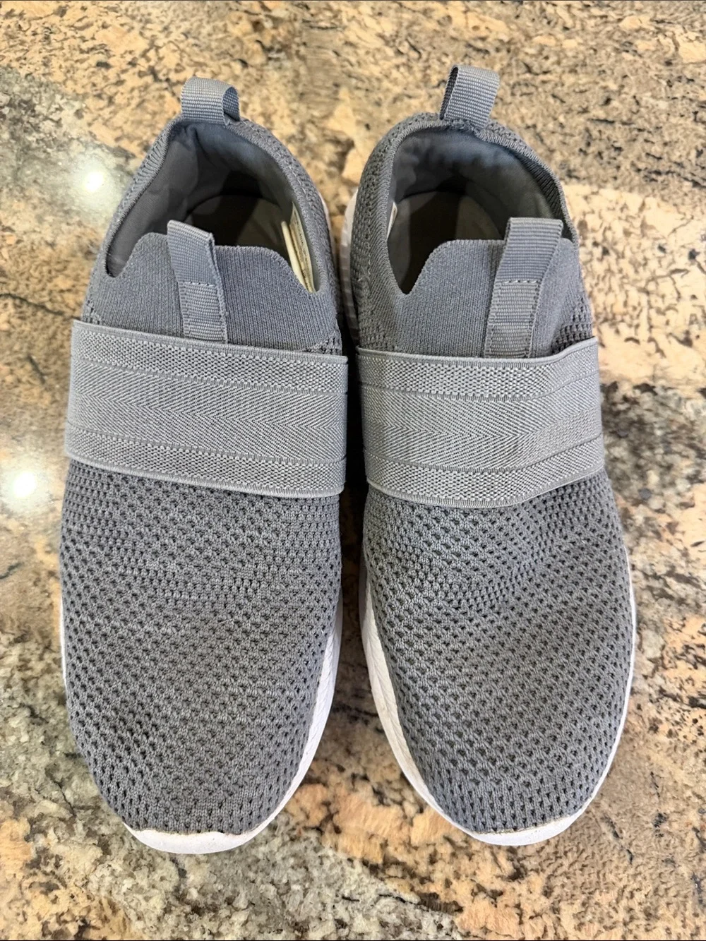 Men's Slip-On Athletic Sneakers in Gray - Comfortable Everyday Shoe